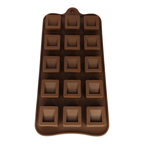 MOLDE CHOCOLATE SILICONA CUADRADO