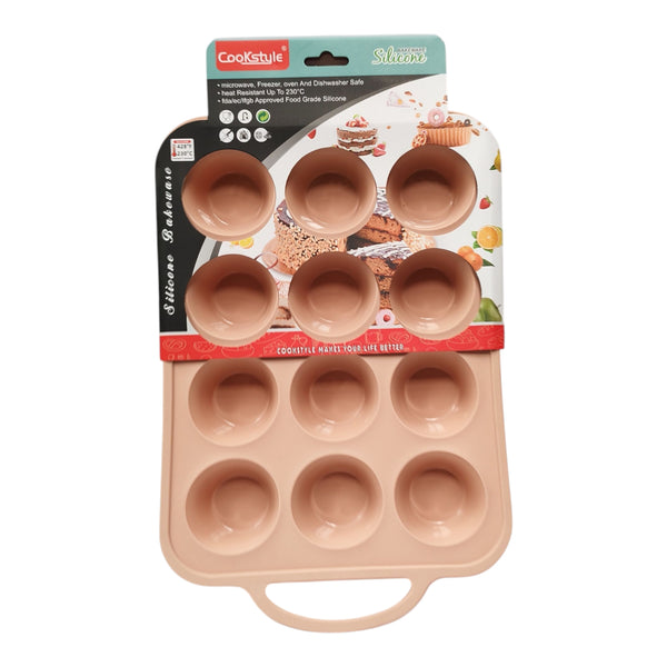 MOLDE 12 QUEQUES SILICONA REFORZADO COOKSTYLE