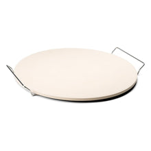 Piedra Para Pizza Con Soporte De Rejilla Y Asas De Acero Inox. 36x1,5 - Multimenaje