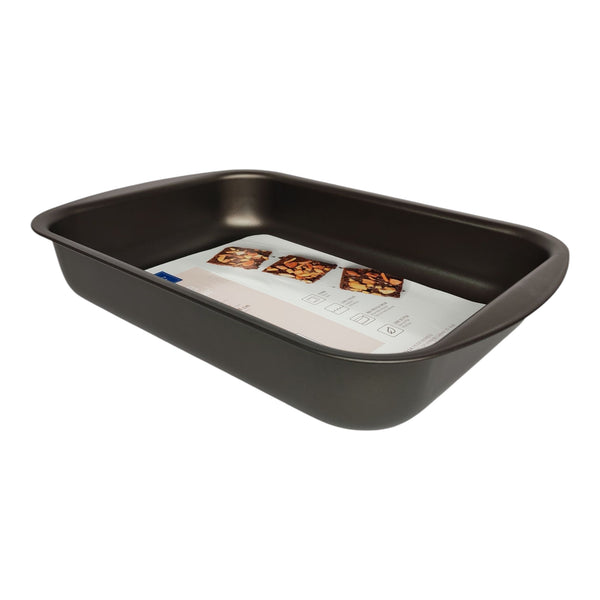 ASADERA RECTANGULAR HONDA ANTIADERENTE GRAFITO 39,5X28,6X6,6 BRINOX