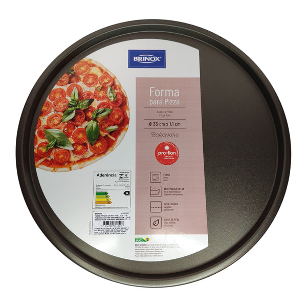 MOLDE PIZZA ANTIADHERENTE BRINOX