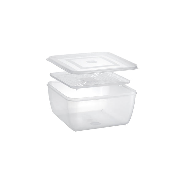 CONTENEDOR CON ESCURRIDOR CON TAPA 5LT UZ