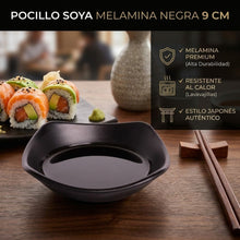 Pocillo Soya Melamina Negra 9cm Multimenaje