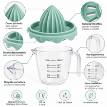 Exprimidor Manual de Cítricos con Jarra Medidora 250 ml - Multimenaje