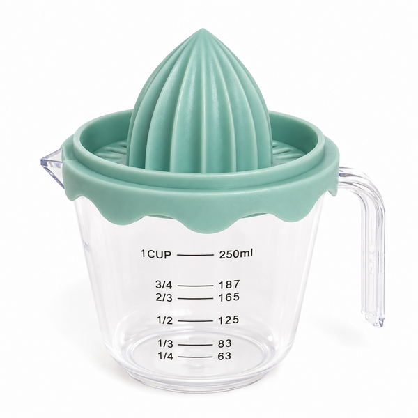 Exprimidor Manual de Cítricos con Jarra Medidora 250 ml - Multimenaje
