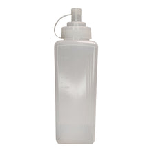 BOTELLA PARA SALSAS CUADRADA TRANSPARENTE 1000ML MULTIMENAJE