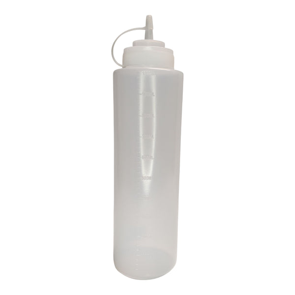 BOTELLA PARA SALSAS TRANSPARENTE 1000ML MULTIMENAJE