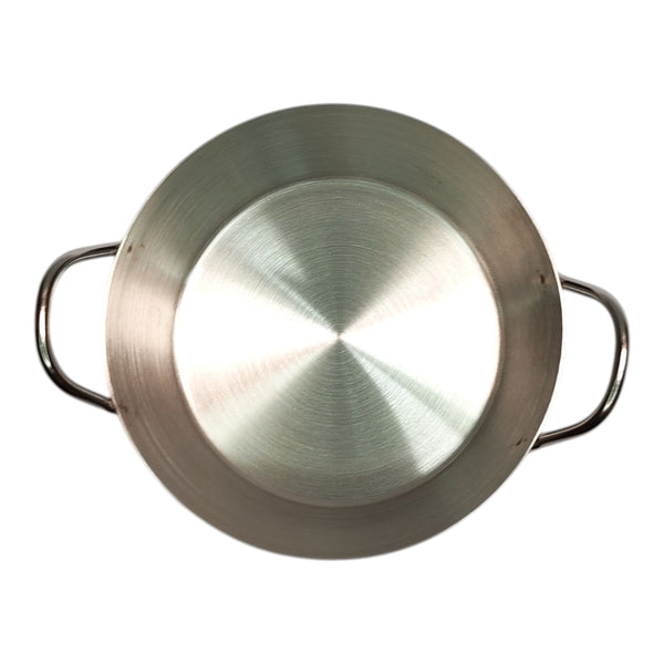 PLATO CON ASAS INOX. 9,6CM MULTIMENAJE