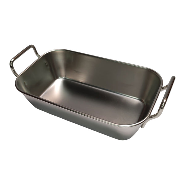 PLATO RECT. CON ASAS INOX. 10,2X18,7CM MULTIMENAJE