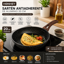 Sartén Antiadherente de Aluminio 20 cm Honhey