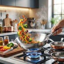 Wok Acero Inoxidable 34Cm Multimenaje