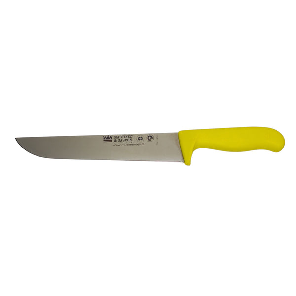 CUCHILLO CARNICERO AMARILLO 25CM MARTINEZ Y GASCON