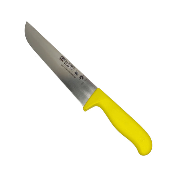 CUCHILLO CARNICERO AMARILLO 25CM MARTINEZ Y GASCON