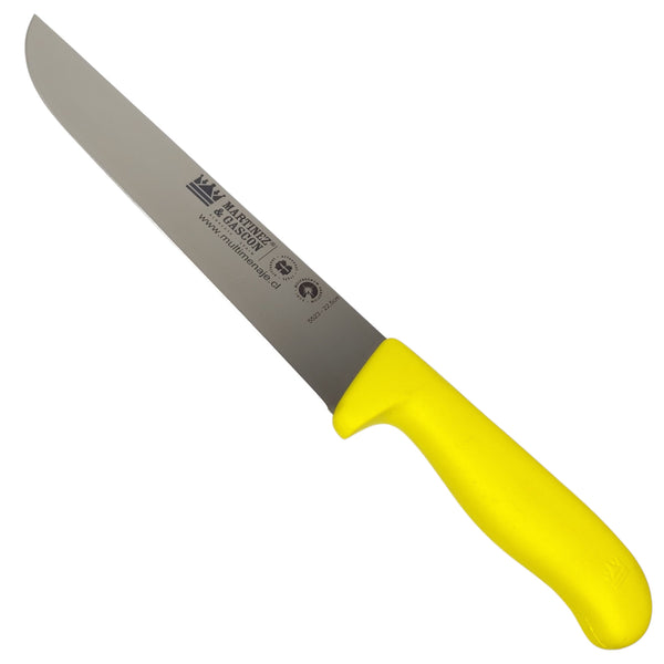 CUCHILLO CARNICERO AMARILLO 22,5CM MARTINEZ Y GASCON