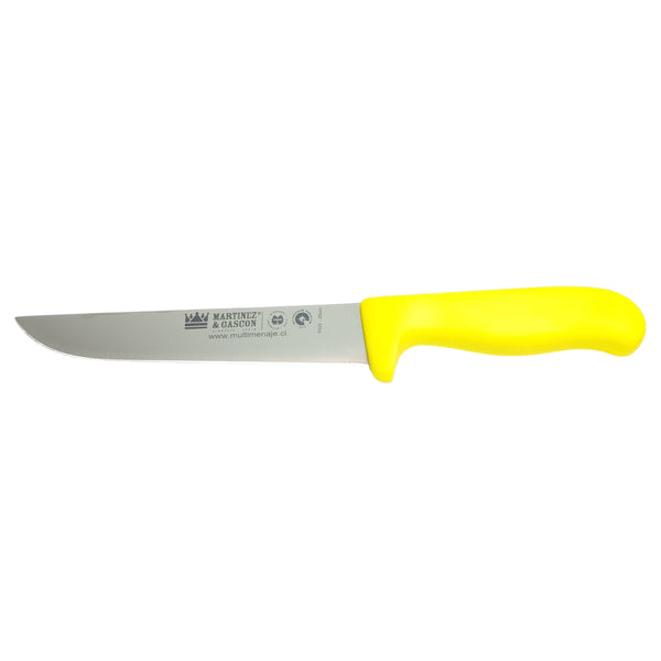 CUCHILLO CARNICERO AMARILLO 20CM MARTINEZ Y GASCON