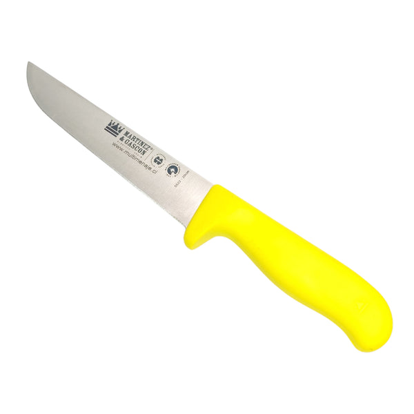 CUCHILLO CARNICERO AMARILLO 20CM MARTINEZ Y GASCON