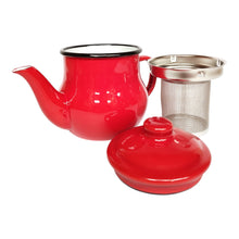 TETERA TE ENLOZADA ROJA 0.5LT CONDOR