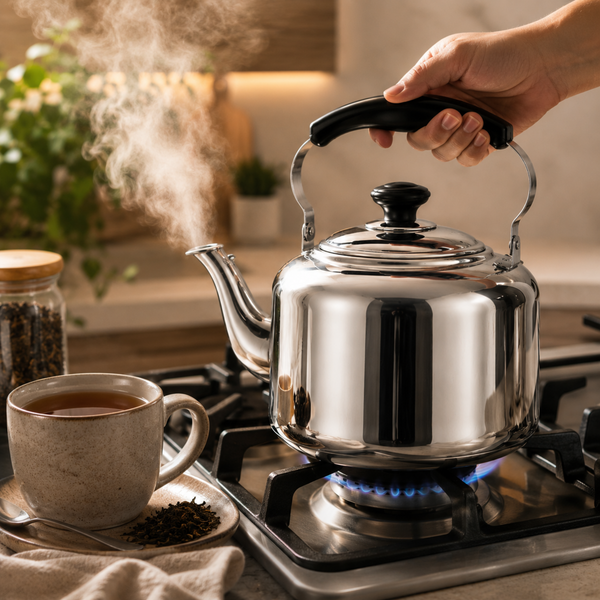 Tetera Para Cocina 3 Litros Acero Inoxidable Plateado Armonica - Vitta