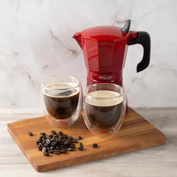 Cafetera Petra Inducción Roja 9 Tazas Oroley