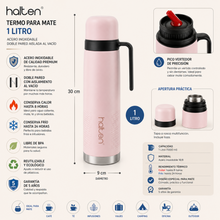 Termo Para Mate 1 Litro Acero Inoxidable - Halten