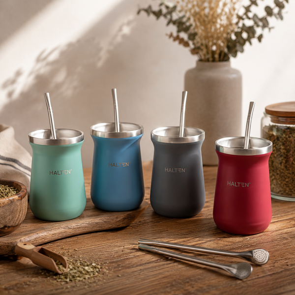 Mate Con Bombilla 227 Ml Acero Inoxidable - Halten