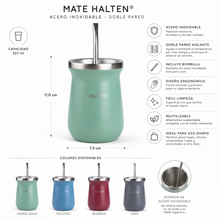 Mate Con Bombilla 227 Ml Acero Inoxidable - Halten