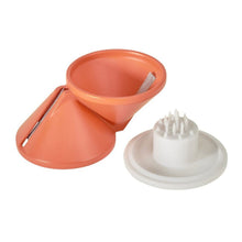 CORTADOR DE VEGETALES DOBLE COLOR NARANJO - METALTEX