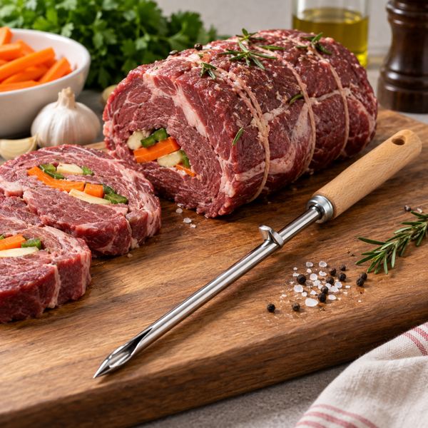 Aguja para Mechar Carne Acero Inoxidable 22 cm Metaltex