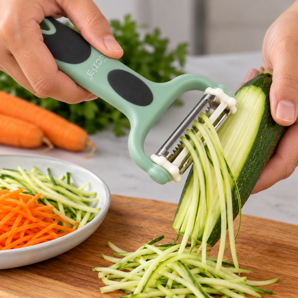 Pelador de Verduras 3 en 1 Acero Inoxidable 15 cm - Multimenaje