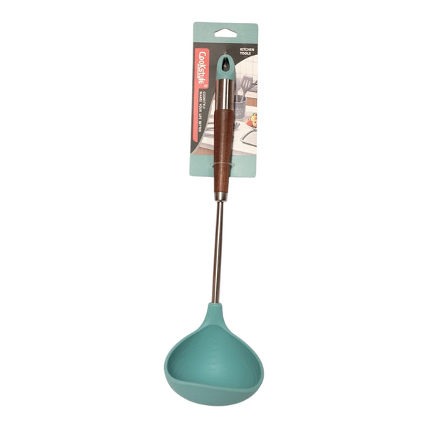 CUCHARON INOX. SILICONA 34CM MULTIMENAJE