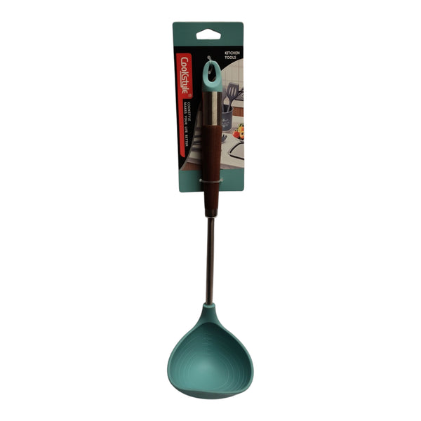 CUCHARON INOX. SILICONA 34CM MULTIMENAJE
