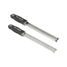 Rallador Queso Zester Premium Negro Acero Inox. Antideslizante  32x2,5cm - Microplane