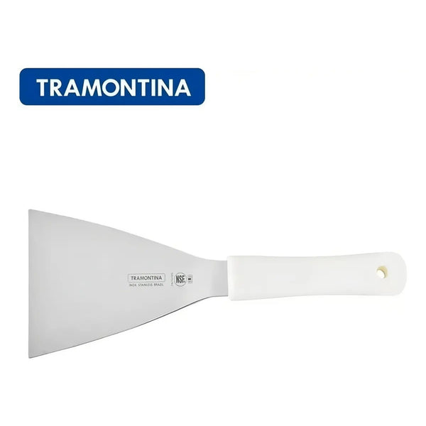 Espátula Raspadora Recta Para Hamburguesa Acero Inoxidable 27x10Cm Tramontina