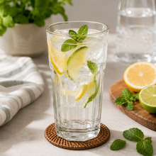 Vaso Alto de Vidrio Cartagena 470 ml 9 x 16 cm-  Multimenaje