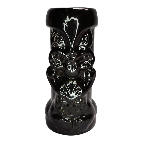 VASO CERAMICA NEGRO TIKI 18X7CM MULTIMENAJE