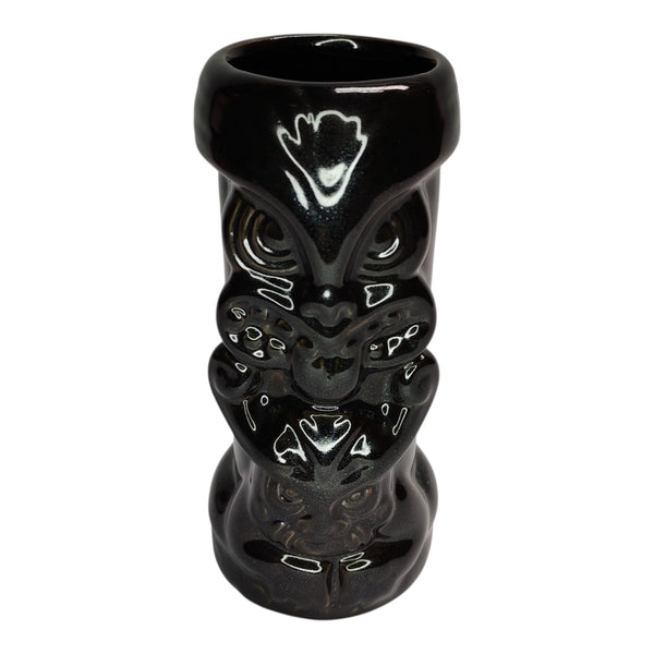 VASO CERAMICA NEGRO TIKI 18X7CM MULTIMENAJE