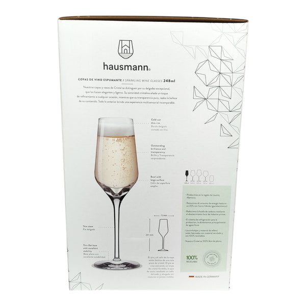 COPA CRISTAL FLUTE BEKAA VALLEY 248ML HAUSMANN