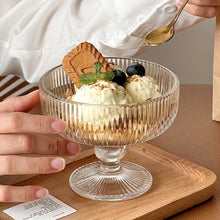 Copa Postre Estriada Vidrio Transparente 300ml 12x10x10cm - Multimenaje