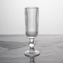 Copa Flauta Estriada Vidrio Transparente 150ml 18,5x5,5x5,5cm - Multimenaje