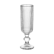 Copa Flauta Estriada Vidrio Transparente 150ml 18,5x5,5x5,5cm - Multimenaje