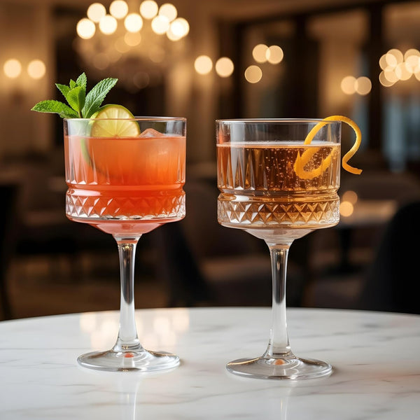 Copa Vidrio Tallada 550ml19,5x10cm Multimenaje