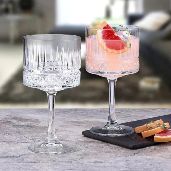 Copa Vidrio Tallada 550ml19,5x10cm Multimenaje