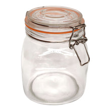 FRASCO VIDRIO CON TAPA HERMETICA 1LT WENS