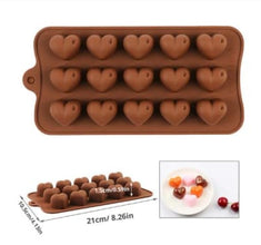 MOLDE CHOCOLATE SILICONA CORAZON