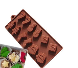 MOLDE CHOCOLATE SILICONA NAVIDAD MIX