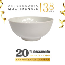 Bowl Osaka Porcelana Blanca 15cm - Multimenaje - Aniversario 38 años
