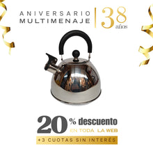 Tetera Acero Inox. Clásica 2.5 Lts - Vitta - Aniversario 38 años