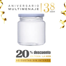 Frasco Conservero Con Tapa Botón 260cc Multimenaje - Aniversario 38 años