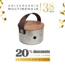 Cortador Con Taco Madera Y Correa 11cm - Florencia - Aniversario 38 años