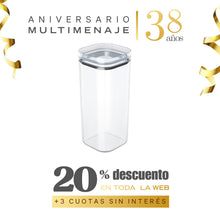 Organizador Con Tapa Hermética Transparente 1,5lt - Uz - Aniversario 38 años